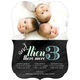 Blue And Then There Were 3 Triplets Photo Birth Announcements Image 3 of 6